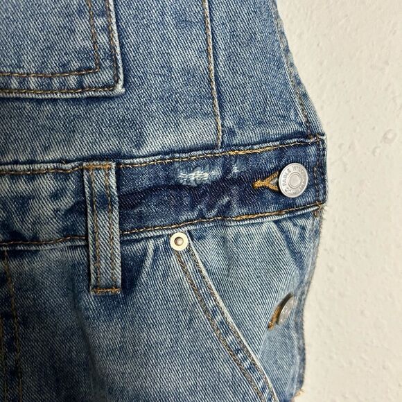 Wild Fable Denim Bib Short Overalls Size XS - Picture 10 of 16